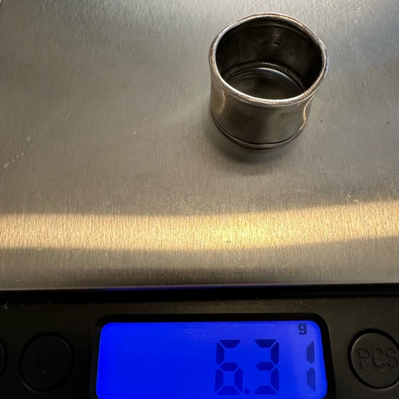 Shablool Didae Sterling Silver Handmade Cigar Band size 7.5 - Picture 5 of 6